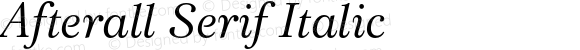 AfterallSerif-Italic