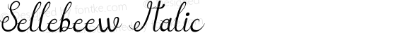 Sellebeew Italic