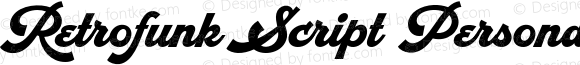 Retrofunk Script Personal Use Regular