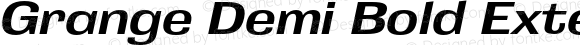 Grange Demi Bold Extended Italic