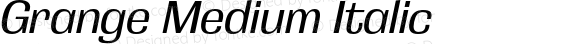 Grange Medium Italic