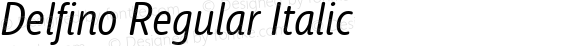 Delfino Regular Italic