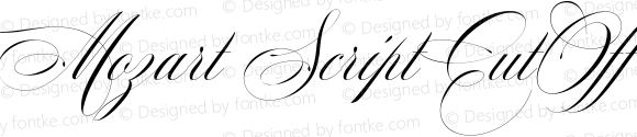 Mozart Script CutOff Bold