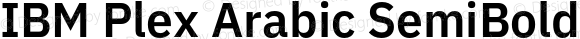 IBM Plex Arabic SemiBold