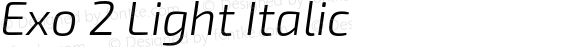 Exo 2 Light Italic