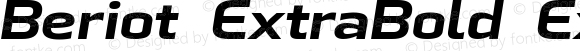 Beriot ExtraBold Expanded Italic