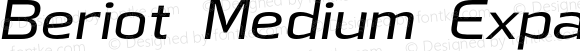 Beriot Medium Expanded Italic