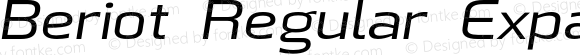 Beriot Regular Expanded Italic