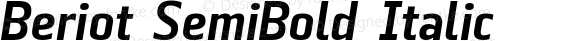 Beriot SemiBold Italic