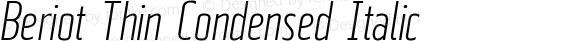 Beriot Thin Condensed Italic