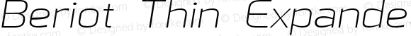 Beriot Thin Expanded Italic