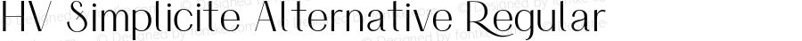 HVSimpliciteAlternativeRegular