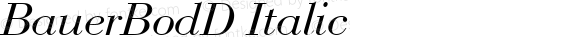 BauerBodD Italic