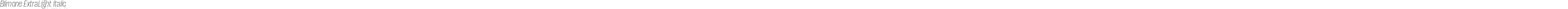 Blimone ExtraLight Italic