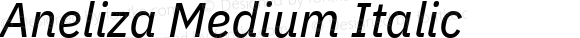 Aneliza Medium Italic