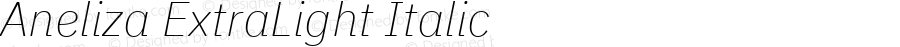 Aneliza ExtraLight Italic