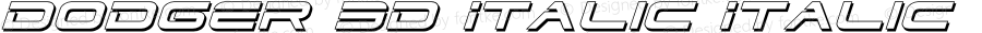 Dodger 3D Italic Italic