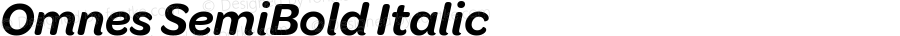 Omnes SemiBold Italic