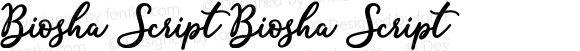 Biosha Script Biosha Script