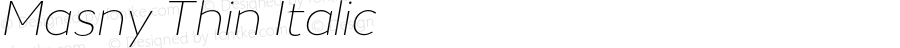 Masny Thin Italic