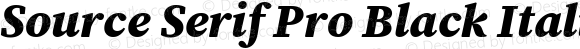 Source Serif Pro Black Italic
