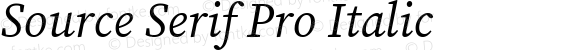 Source Serif Pro Italic