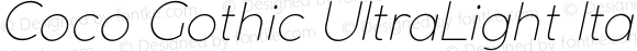 CocoGothic-UltraLightItalic