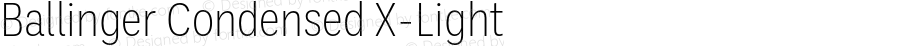 Ballinger Condensed X-Light