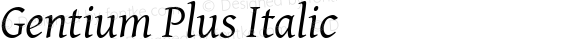 Gentium Plus Italic