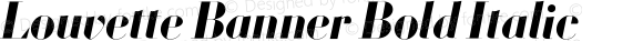 LouvetteBanner Bold Italic