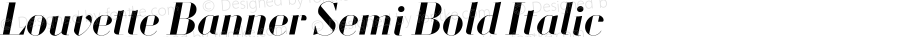 LouvetteBanner SemiBold Italic