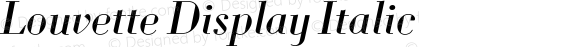 LouvetteDisplay Italic