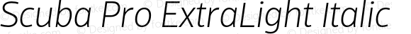 Scuba Pro ExtraLight Italic