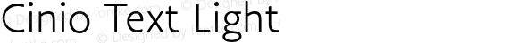 Cinio Text Light