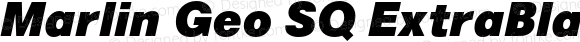 Marlin Geo SQ ExtraBlack Italic