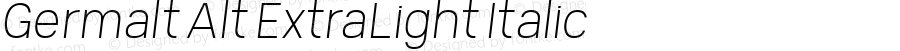 Germalt Alt ExtraLight Italic