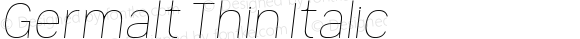 Germalt Thin Italic