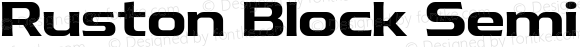 Ruston Block SemiBold SemiExpanded