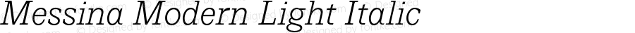 MessinaModern-LightItalic