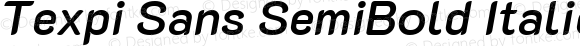 Texpi Sans SemiBold Italic