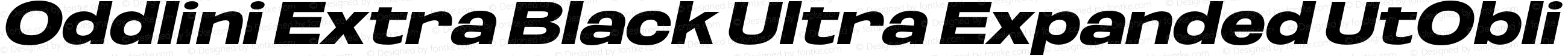 Oddlini Extra Black Ultra Expanded UtObli