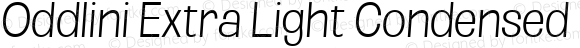 Oddlini Extra Light Condensed SeObli