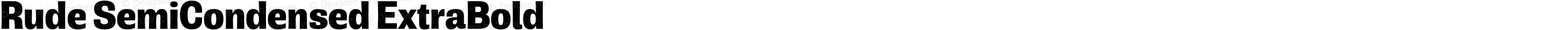 Rude SemiCondensed ExtraBold