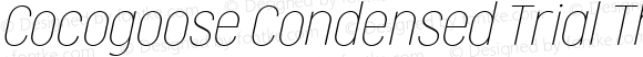 Cocogoose Condensed Trial Thin Italic