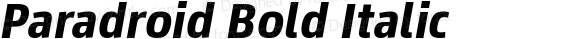 Paradroid Bold Italic