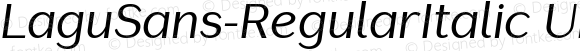 LaguSans-RegularItalic Undefined