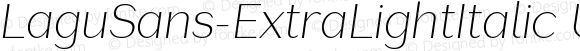 LaguSans-ExtraLightItalic Undefined