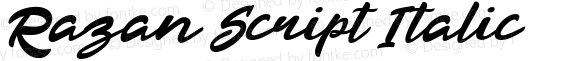 Razan Script Italic