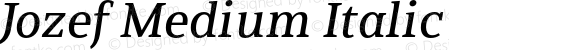 Jozef Medium Italic