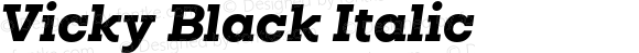 Vicky Black Italic